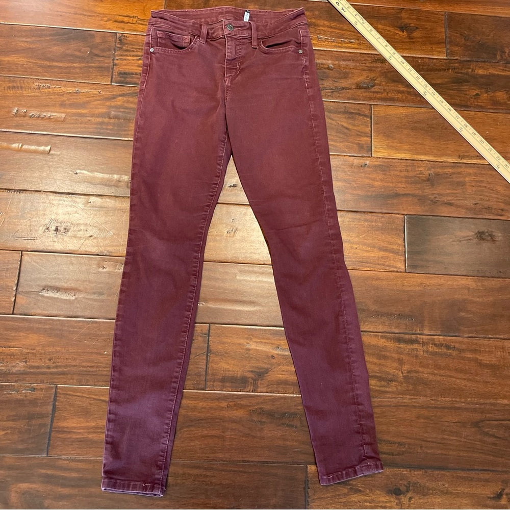 Joes Burgundy skinny jeans 28